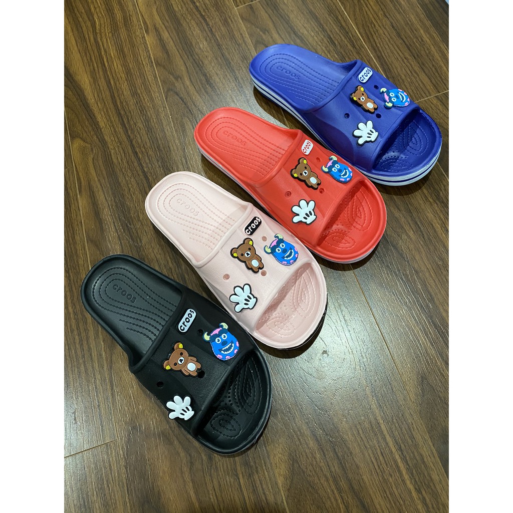 Dép nữ đế bằng croos tặng kèm 6 sticker Form Nhỏ | BigBuy360 - bigbuy360.vn