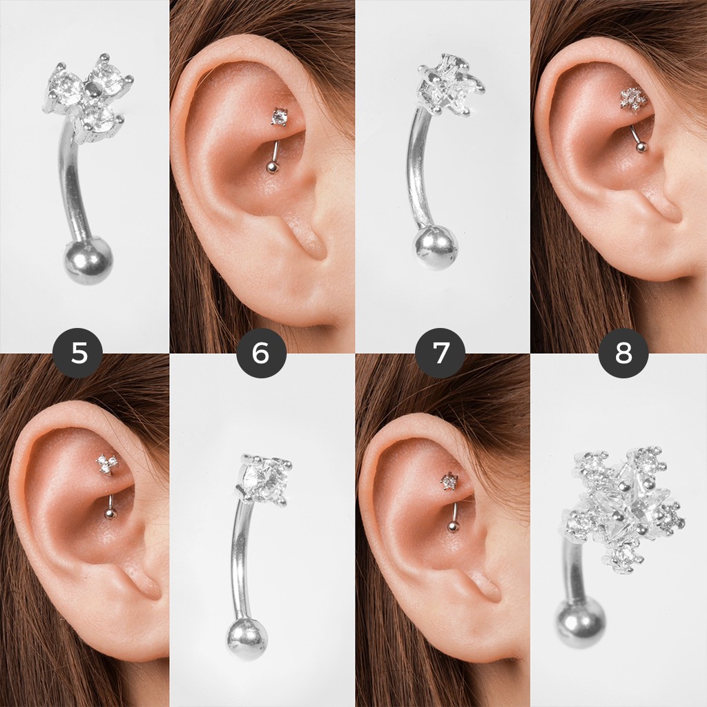 Khuyên tai đá lấp lánh