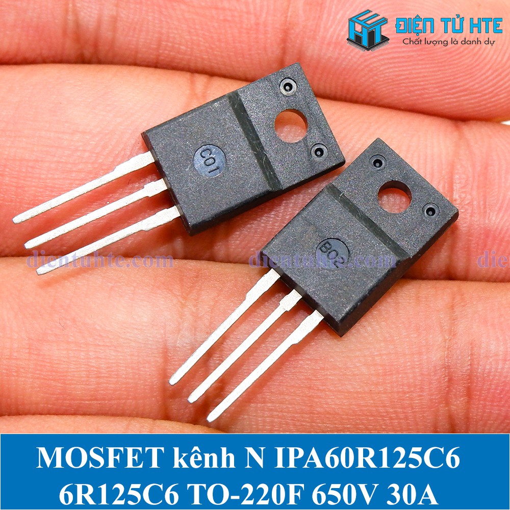 MOSFET kênh N công suất IPA60R125C6 6R125C6 TO-220F 650V 30A