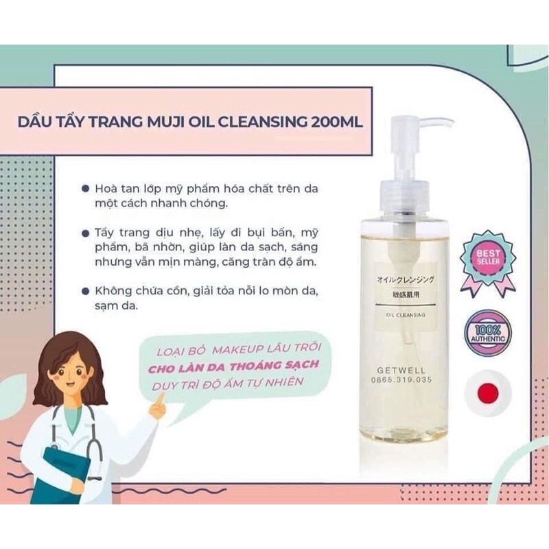 [Hàng_Nhật] Dầu Tẩy Trang Muji Oil Cleansing 200ml