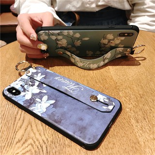Ốp iPhone Flower painted + đai - AppleCase.VN