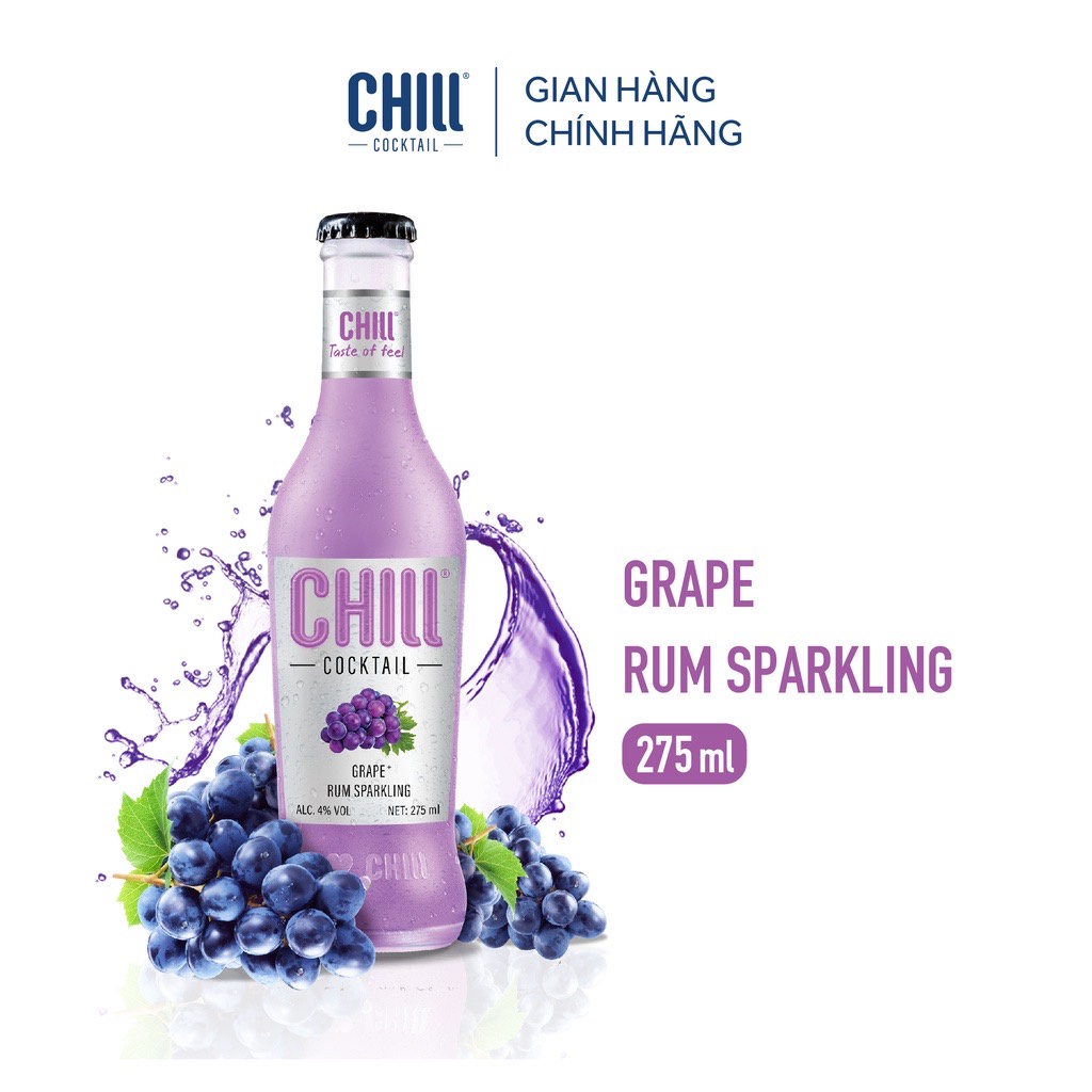 Thùng 06 chai cocktail chill mix 6vị