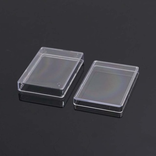 Rectangular Transparent Plastic Storage for Case Playing Card Container for Club
