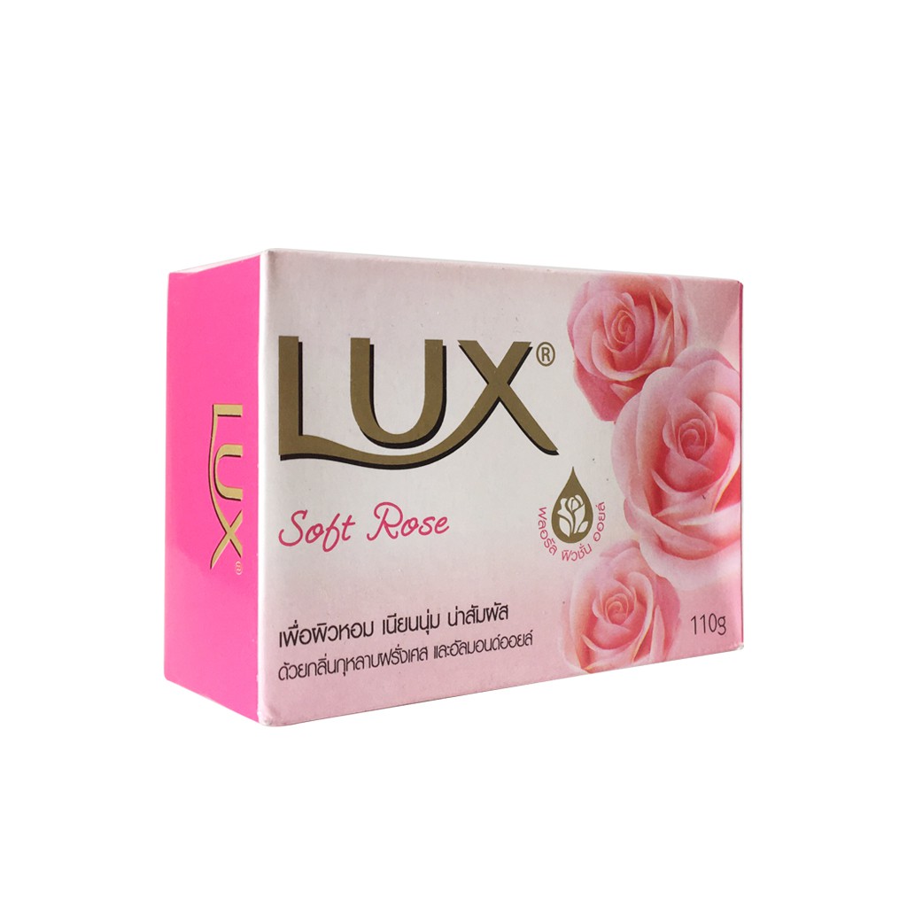 [HÀNG THÁI LAN 100%] Xà Bông Lux Soft Rose 110gr Thái Lan Màu Hồng