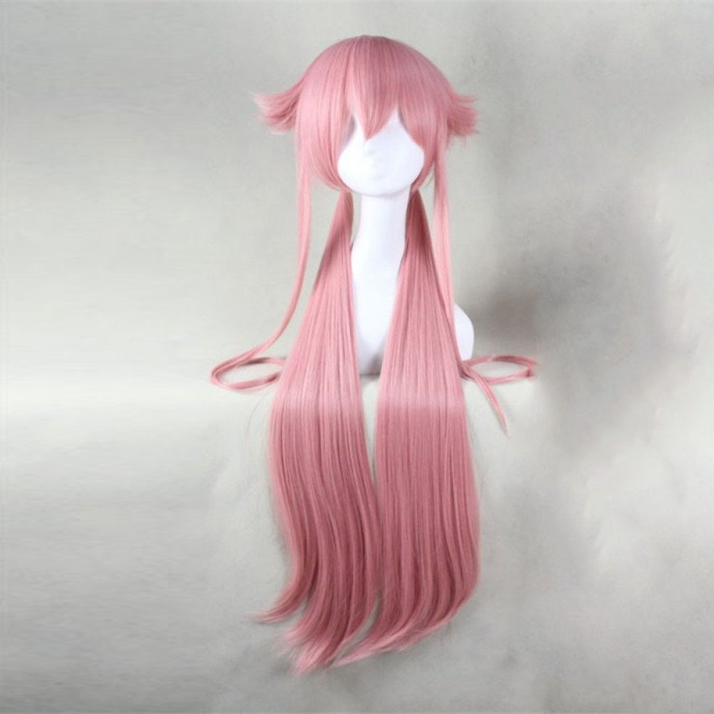 [Sẵn] Wig/tóc giả cosplay Gasai Yuno - Mirai Nikki màu hồng khói [Miu Cosplay]