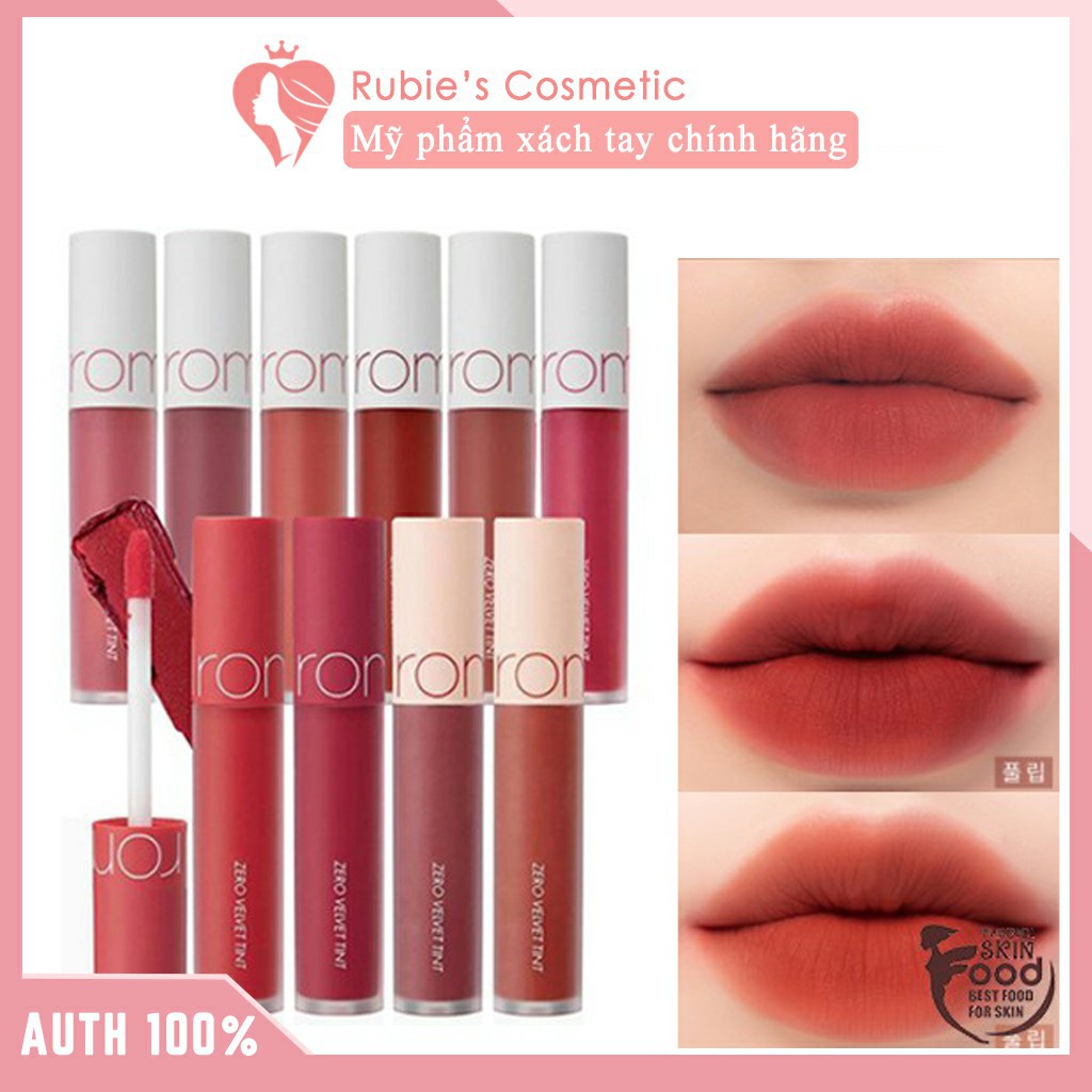 Son kem lì Romand 🛑CHÍNH HÃNG🛑 Son kem lì cực nhẹ môi Romand Zero Velvet Tint 5.5g | BigBuy360 - bigbuy360.vn