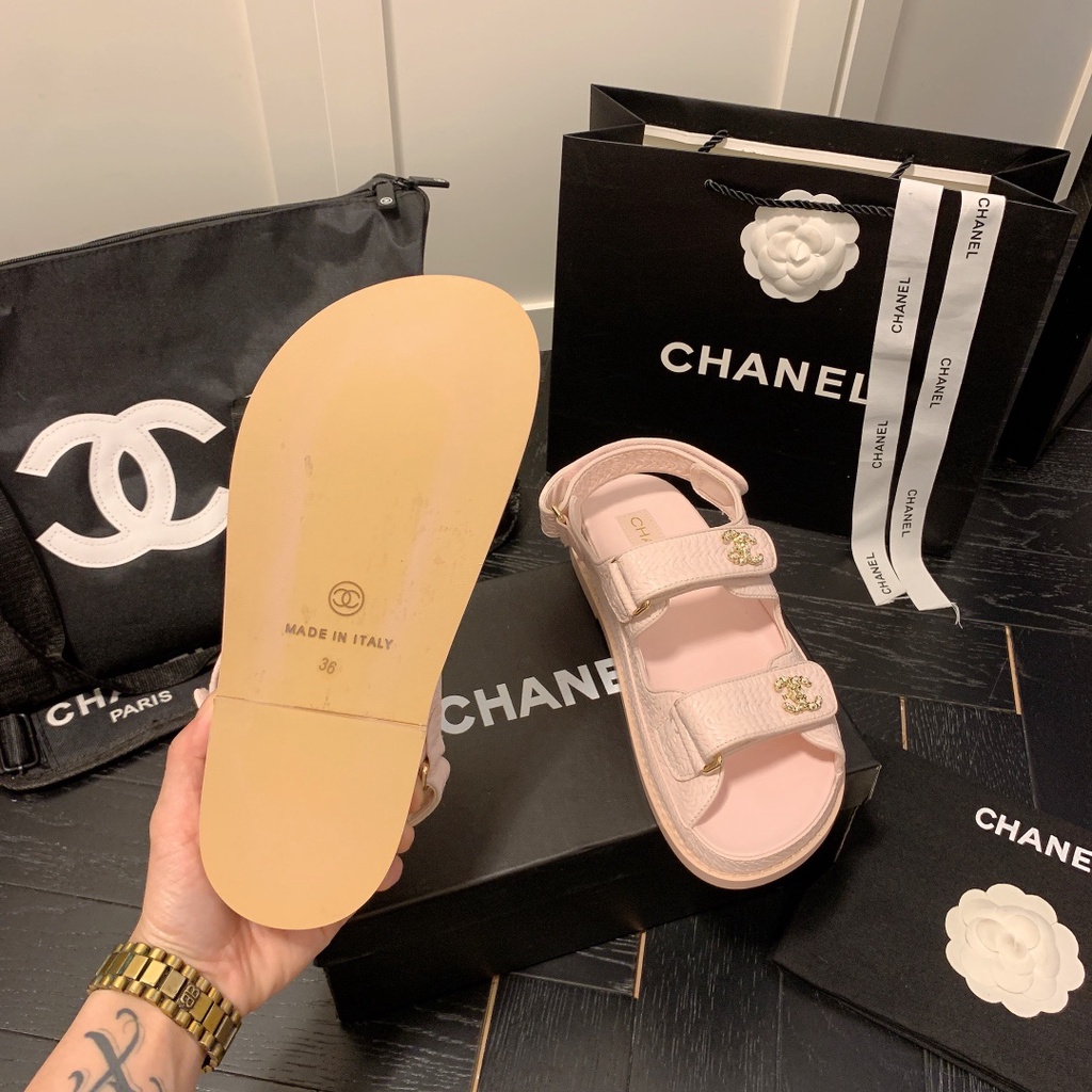 Xăng đan Nữ Màu Đen Mới Không Hộp