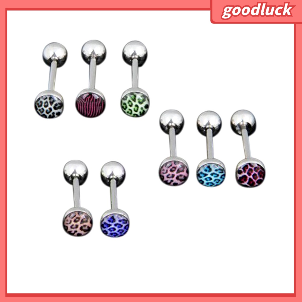 Set 6/10 Khuyên Rốn Họa Tiết Da Báo Cá Tính