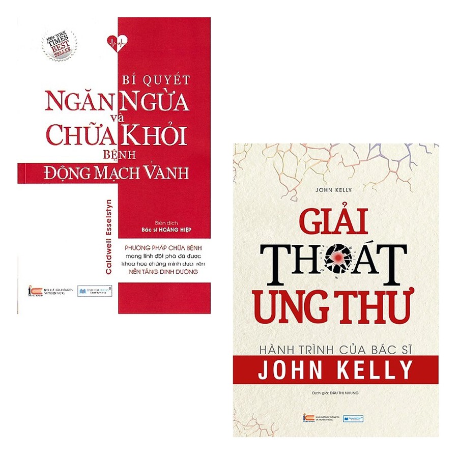 Sách - Combo giải thoát ung thư + Bí quyết ngăn ngừa và chữa khỏi bệnh động mạch vành