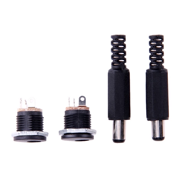 5 Cặp Giắc Cắm 2.1mm X 5.5mm Đực + Cái 12v / 3a