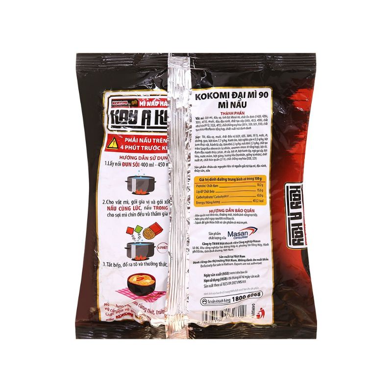 Mì nấu hải sản 4 phút KayAKay 90g | BigBuy360 - bigbuy360.vn