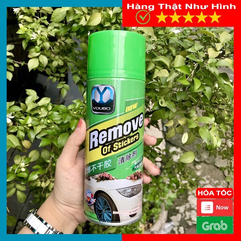 Bình Xịt Tẩy Keo REMOVE 450ML, Làm Sạch Băng Dính, Keo Dán Trên Mọi Bề Mặt Hiệu Quả - MTDDT