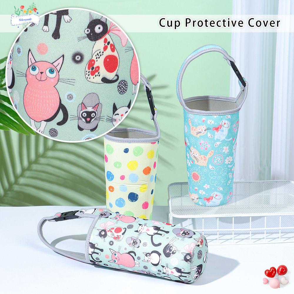 ☆Yola☆ Túi Đựng Cốc Nước Chống Nóng Thân Thiện Với Môi Trường Giá Đỡ
