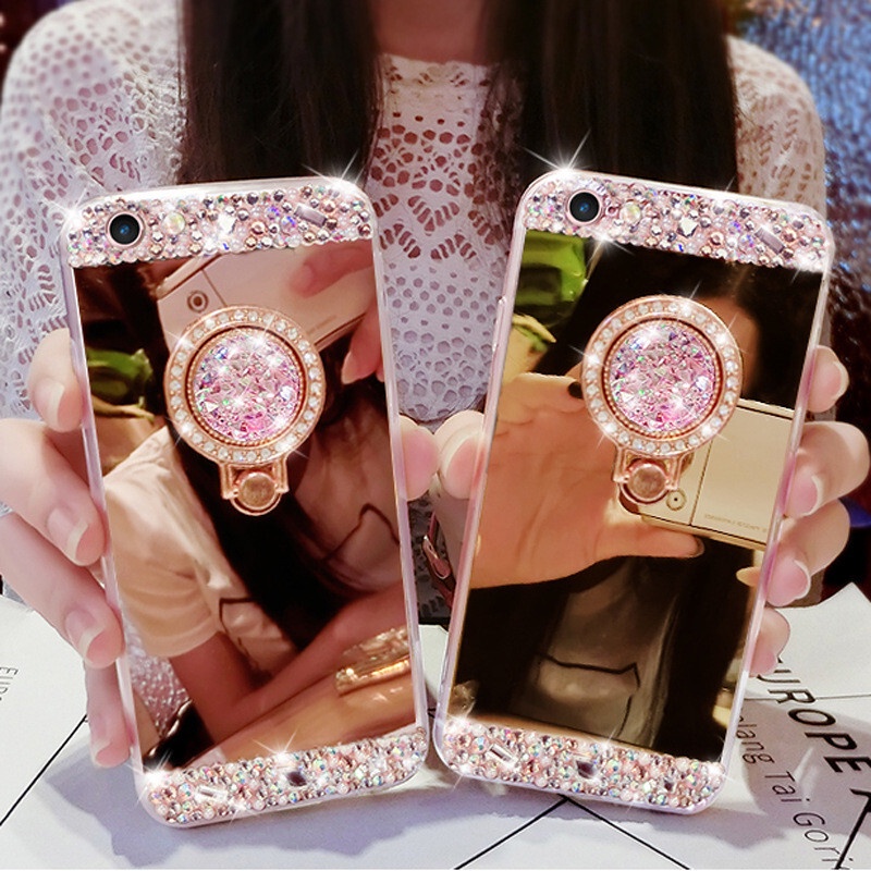 Ốp Điện Thoại Đính Đá Lấp Lánh Cho Samsung Galaxy J2 J3 J4 J5 Pro J6 J7 Prime A7 A5 A6 A7 2017 A8 Plus A9 2018 S7 Edge