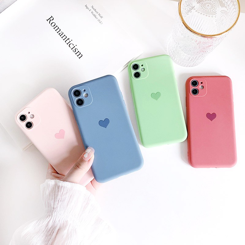 Ốp lưng iphone Heart TPU dẻo mềm bảo vệ cam 6/6plus/6s/6splus/7/7plus/8/8plus/x/xr/xs/11/12/13/pro/max/plus/promax