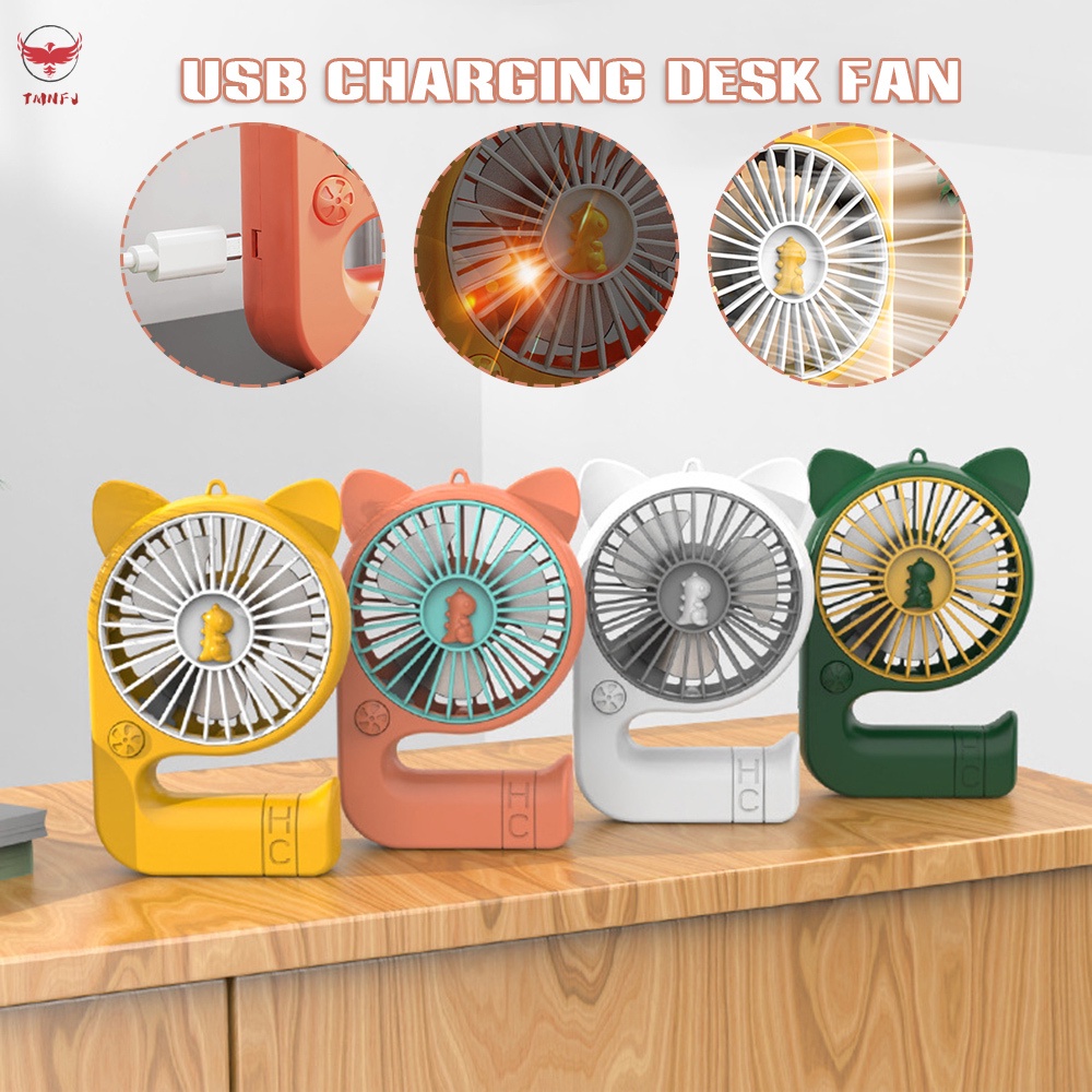 Quạt Mini Để Bàn 3 Cánh Có Thể Sạc Lại Bằng Cổng USB