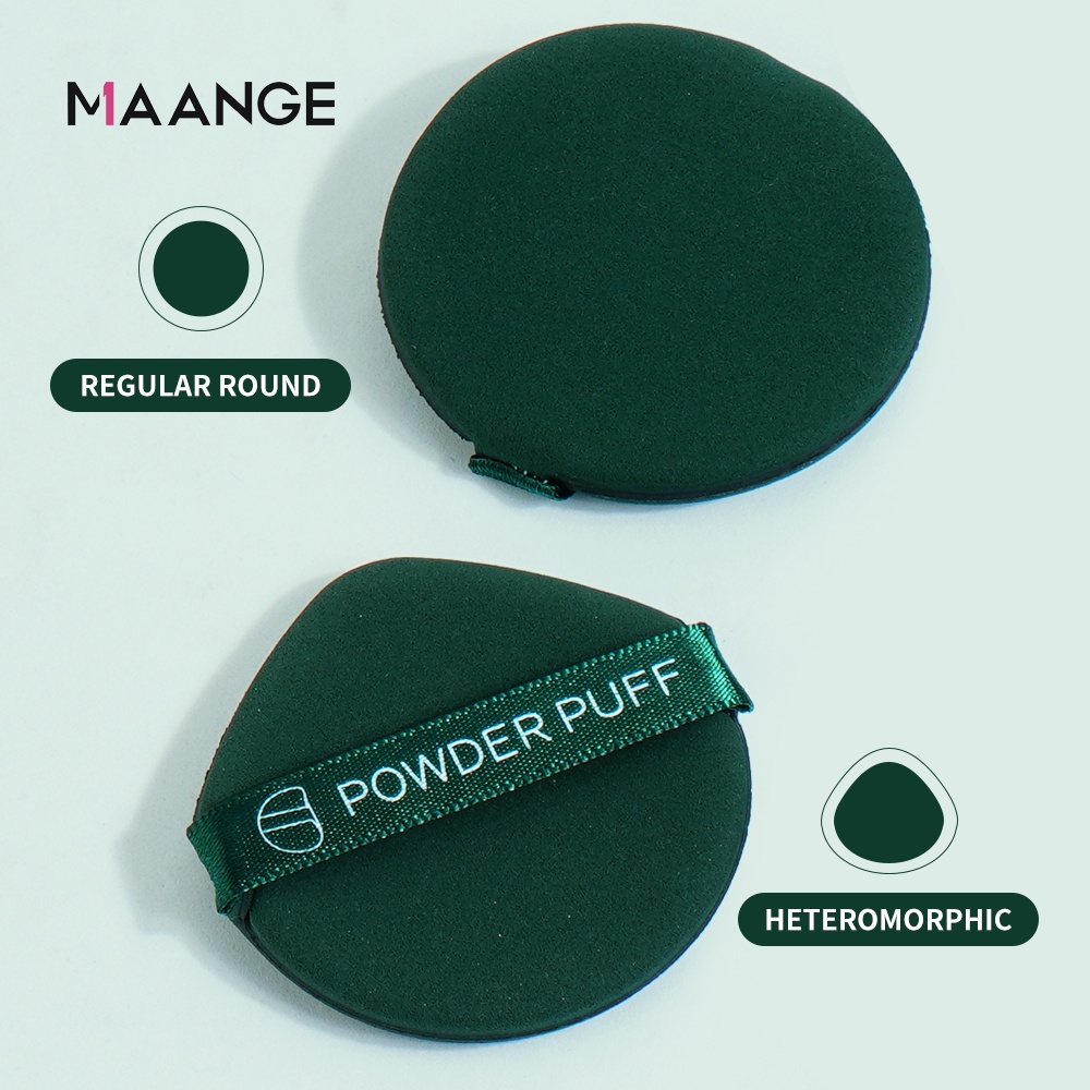 Hộp 3 mút trang điểm + 7 phấn trang điểm MAGEFY hình quả trứng cỡ lớn tiện lợi