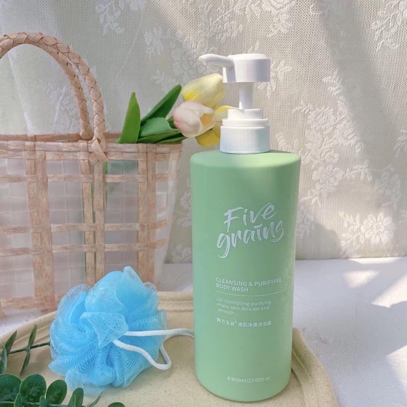 fullsize sữa tắm và cặp gội xả nước hoa five grains