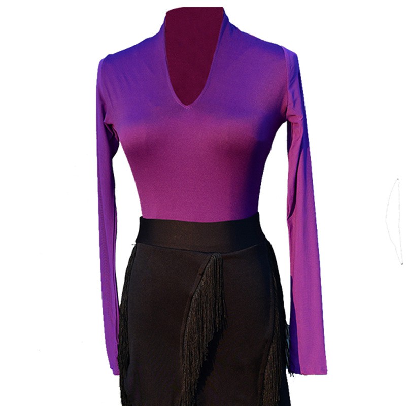 Bộ Áo Liền Quần Tay Dài Khiêu Vũ Latin Thời Trang Cho Nữ | BigBuy360 - bigbuy360.vn