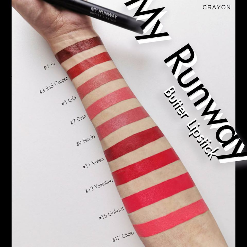 Son bơ lì dưỡng môi ẩm mượt Crayon My Runway Butter Lipstick 1.5g