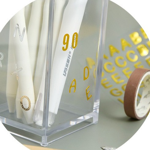 Hình Dán Chống Nước Nhựa PET Họa Tiết Bảng Chữ Cái Chữ Số ST44