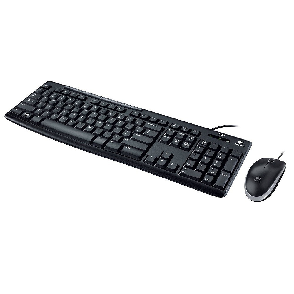 Bàn phím và chuột có dây Logitech MK200