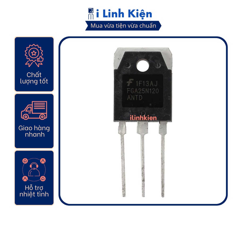 IGBT bếp từ FGA25N120 25N120 25A 1200V tháo rời nguyên bản chất lượng tốt .