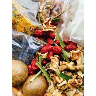 combo 9 vị sâm bí đao hoa cúc hạt chia