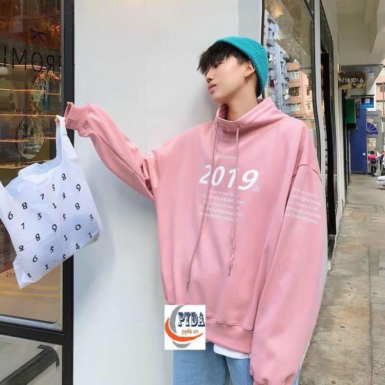 Áo hoodie in chữ 2019 chống lạnh unisex, chất nỉ dày dặn trẻ trung dành cho nam nữ SUMMER SWEATER | BigBuy360 - bigbuy360.vn