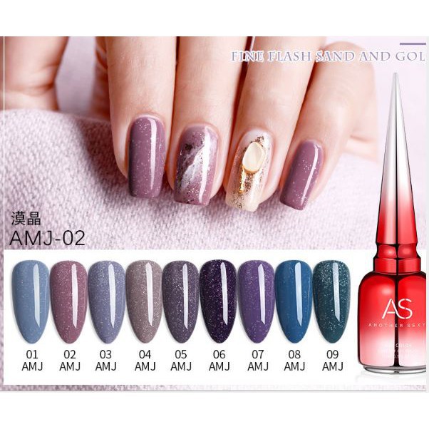 Sơn gel As nhọn đỏ set AMJ chuẩn màu chính hãng