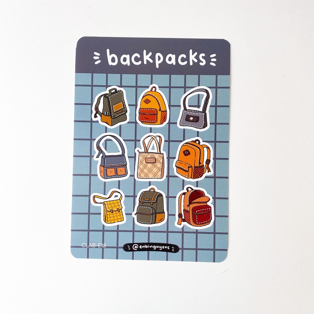 [VOL 4] Sticker Vật Dụng Dễ Thương by Enbinguyen | Hidari Shop