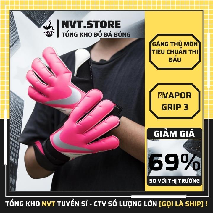 Găng tay thủ môn có xương siêu dính giá rẻ Nike Vapor Grip 3, găng thủ môn cao cấp chất liệu da PU tổng hợp thấm mồ hôi