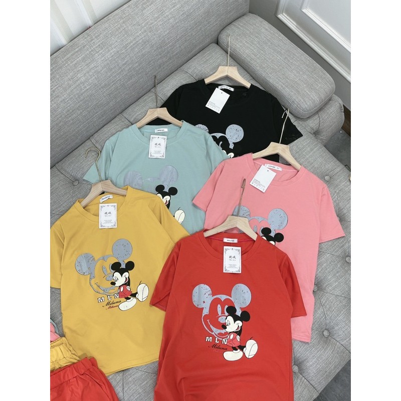 [Cotton 100%]Sét Bộ Mặc Nhà Nữ  Bộ Mickey