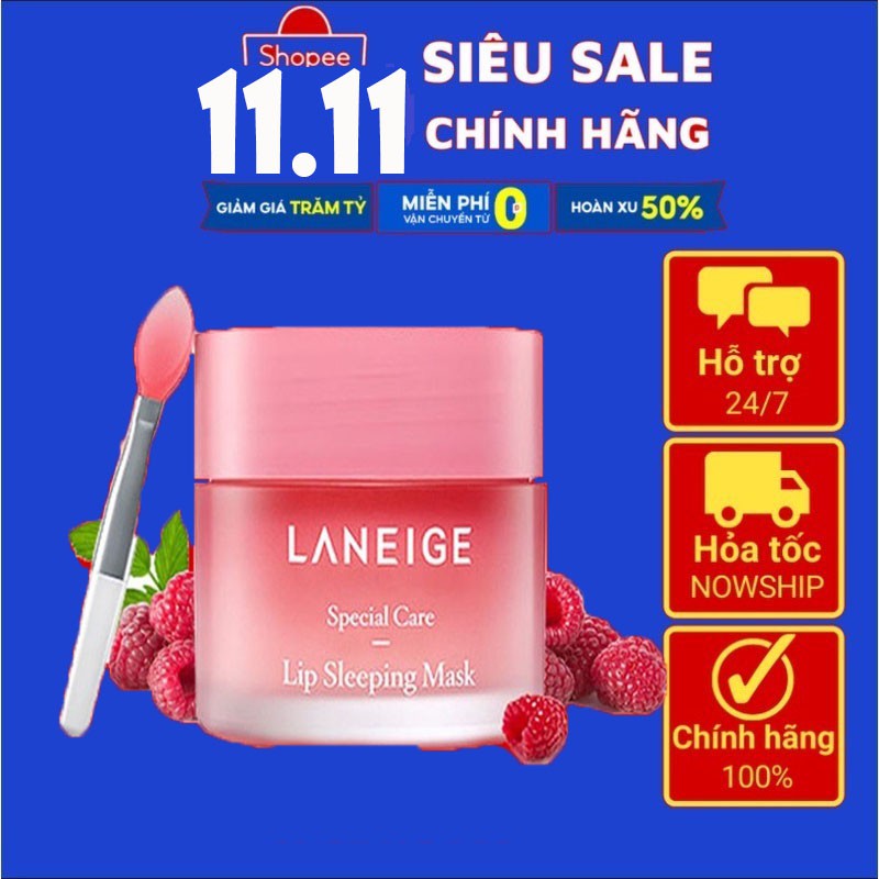 [SIÊU KHUYẾN MÃI] Mặt nạ môi LANEIGE Lip Sleeping Mask - Berry [GIẢM TẬN 50%]