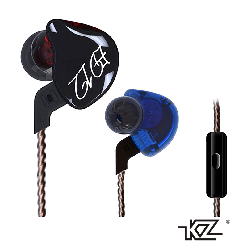 Tai nghe QKZ ED12 loại bỏ tiếng ồn có dây Hi-Fi có thể tháo rời với micro