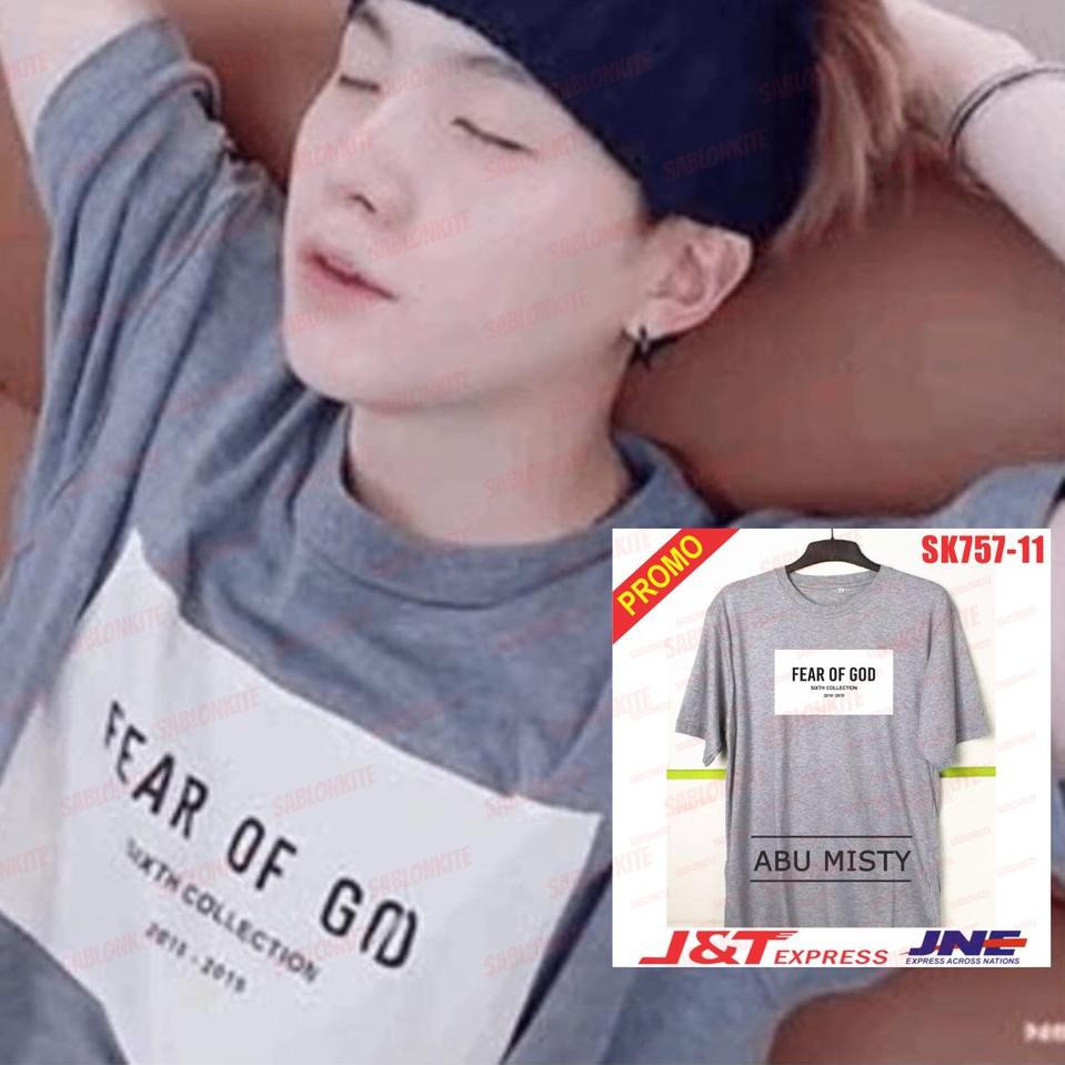 Áo Thun In Hình Suga Fear Of Godd Bts Sk757 Combed 30s (Art. 14)