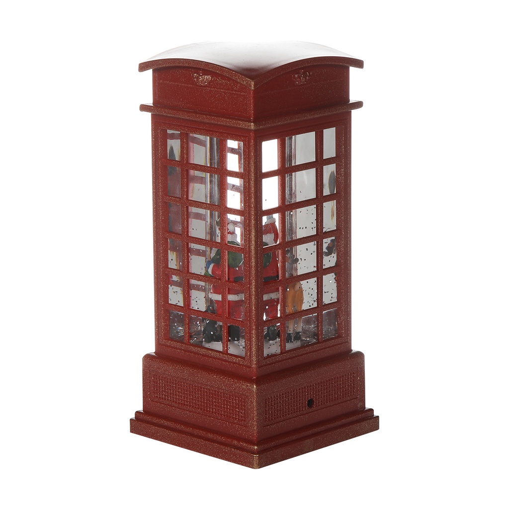 Hộp nhạc pha lê Telephone trang trí Giáng Sinh Noel có đèn sáng dây usb - Telephone Christmas Decoration Light