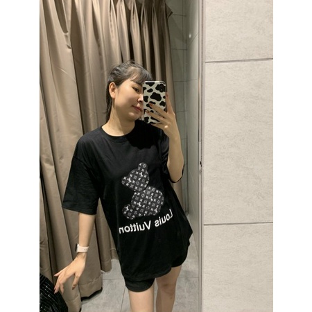Áo Phông Nữ Freesize Dáng Dấu Quần, Áo Phông In Hình Gấu Hàng QC Chất Đẹp [Kèm Video Ảnh Thật] | BigBuy360 - bigbuy360.vn