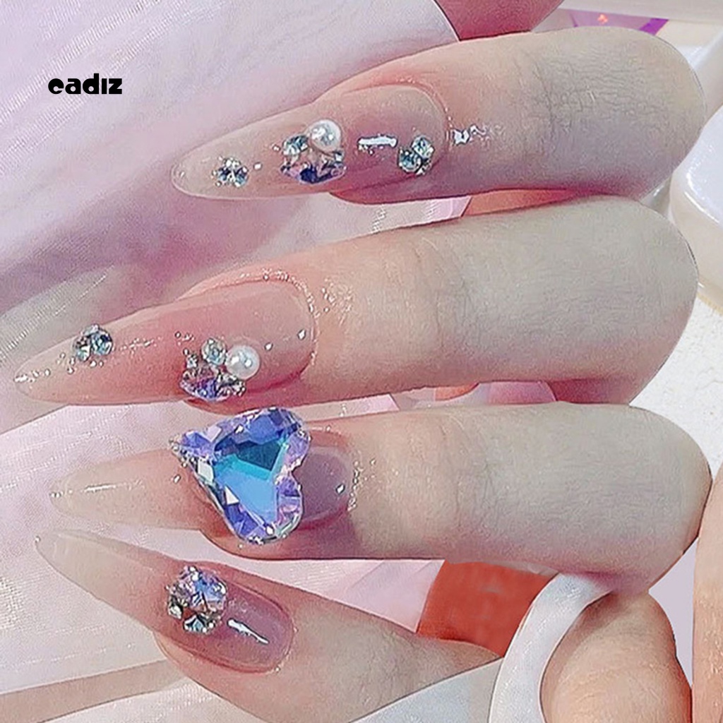 Phụ Kiện Hạt Nhựa Hình Trái Tim 3D Trang Trí Móng Tay Nghệ Thuật