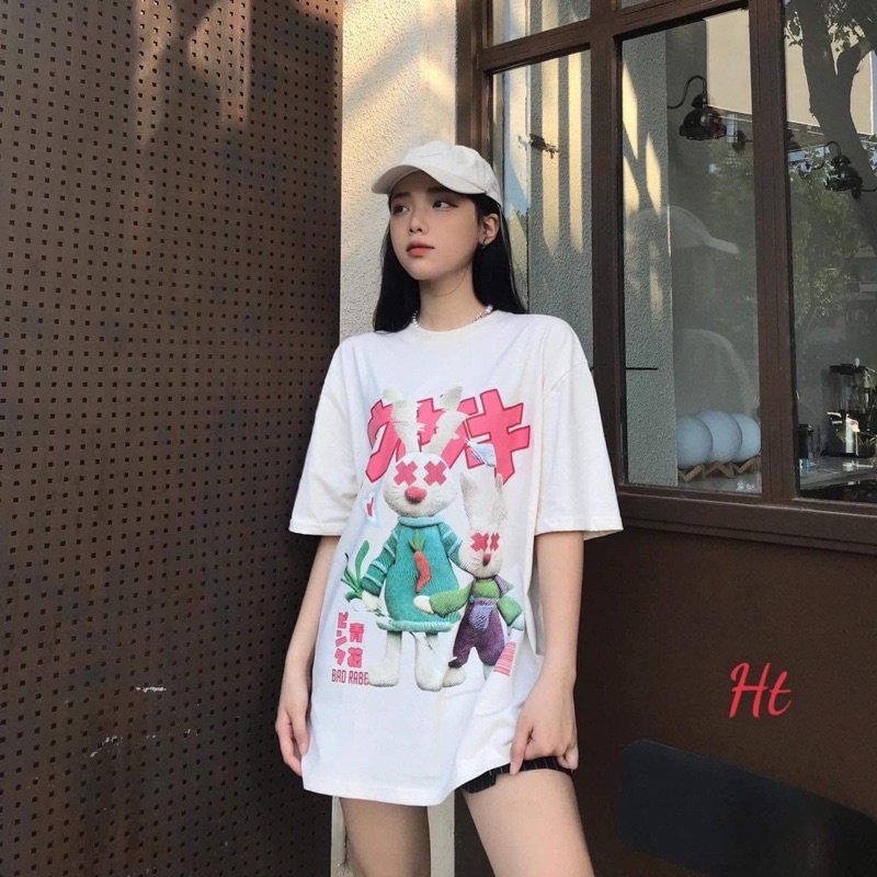Áo phông thỏ chữ nhật H2