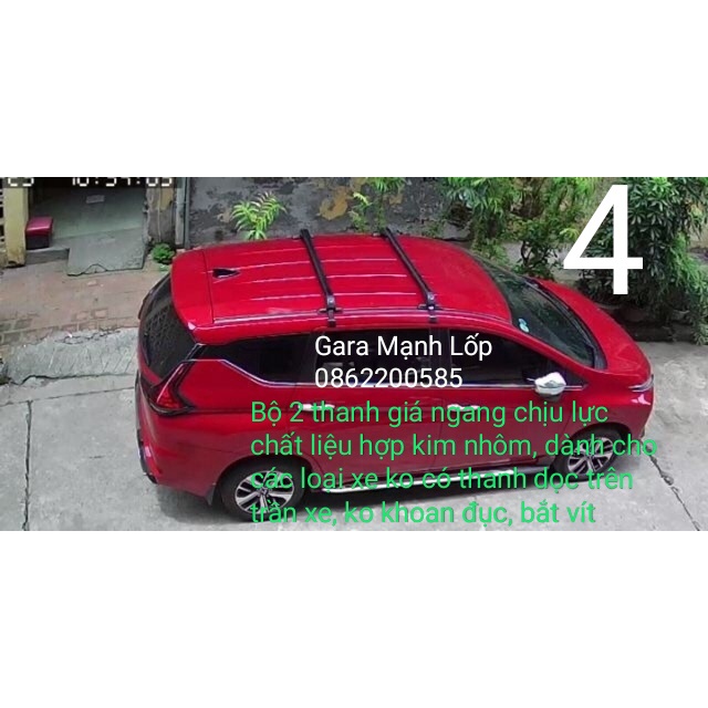 Thanh giá nóc ngang ô tô ⚡ CAM KẾT CHẤT LƯỢNG ⚡ Thanh ngang mui ô tô mẫu TN-01, thiết kế trẻ trung thẩm mỹ