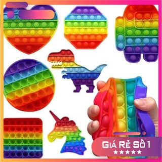 Pop It 👑(GIÁ GỐC)👑 Bíp Bóp Bấm Đầu ngón tay bong bóng silicon đồ chơi giảm áp lực bóp dụng cụ cảm giác để giải tỏa cảm x