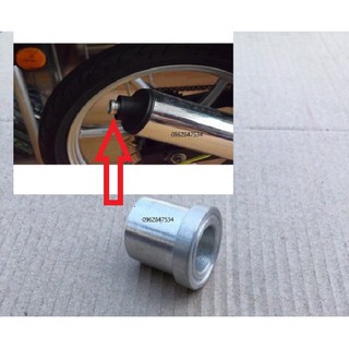 Tiêu pô CBR Uma Spark Redleo đường kính 29mm là gắn được Vin decal