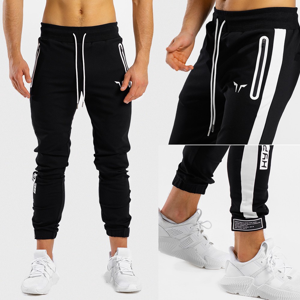 Men's sports jogging pants cotton casual trousers