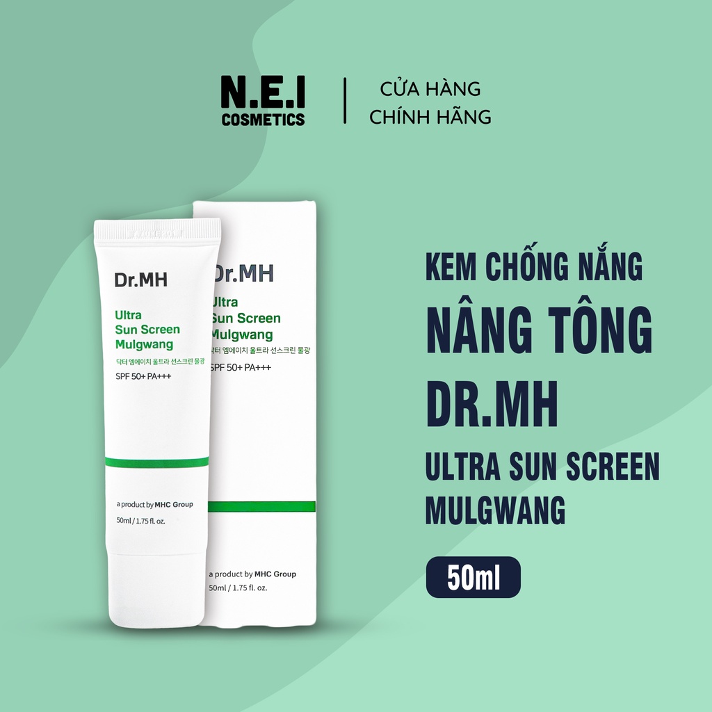 Kem chống nắng Dr.MH Mulgwang, Kem chống nắng trắng da, dưỡng da trắng sứ - 50ml - hàng chính hãng