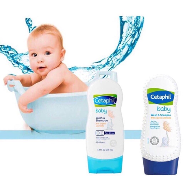 Sữa tắm gội cetaphil baby 230 ml ,399ml - Hàng Mỹ