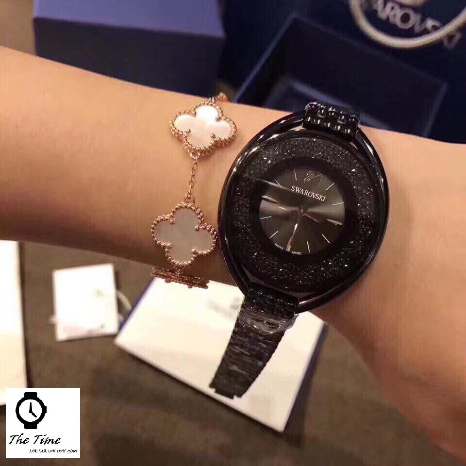 Đồng hồ nữ SWAROVSKI CRYSTALLINE OVAL BRACELET WATCH #5181 case 37×43MM. 3atm