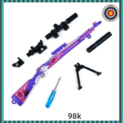 Mô hình súng pubg kim loại đồ chơi lắp ráp Skin độc đáo 20cm Có Thể Tháo Rời và Tặng kèm giá đỡ