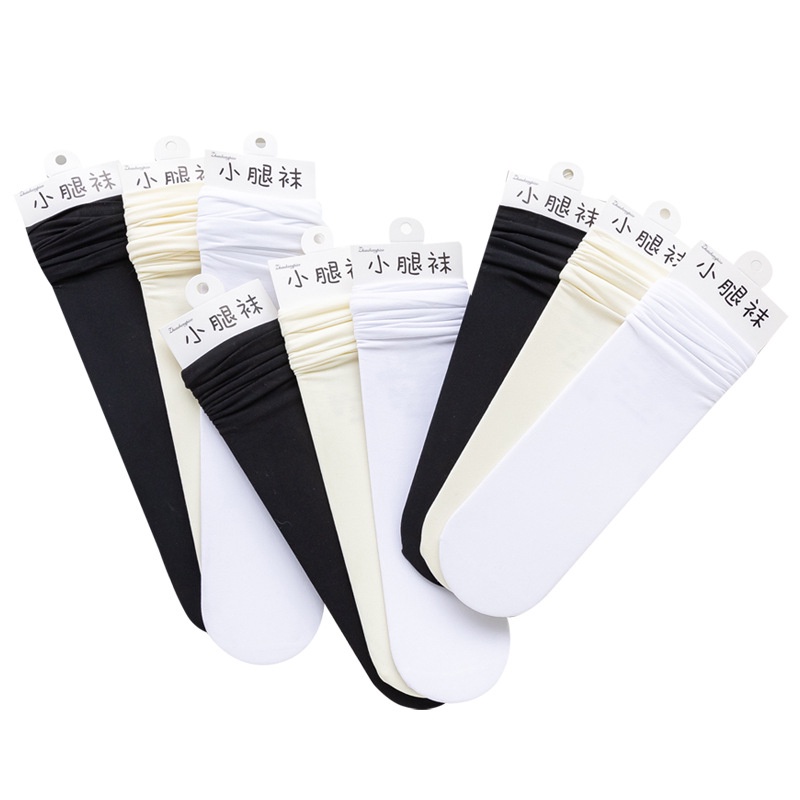 Vớ Nhung Mỏng Dài Qua Gối Màu Trơn Phong Cách Nhật Bản Thông Dụng Cho Nữ