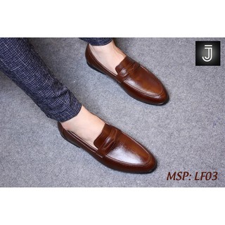 [FREE SHIP 40K] Giày Da Nam Công Sở Cao Cấp, MÀU NÂU, JATINO LF03